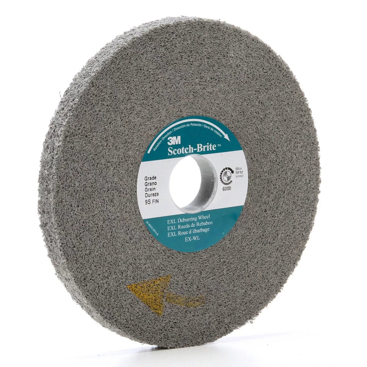 3M Scotch-Brite™  Deburr Wheel, 9-, 6 x 1/2 x 1, Fine,  (405-048011-05790)