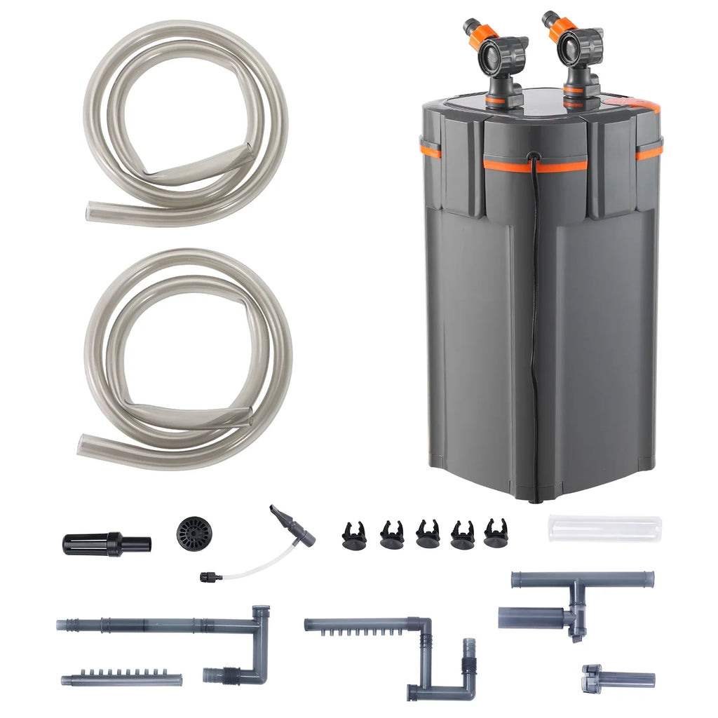 12w  Aquarium Canister Filter 100 Gallon Lamp Fish Tank Quiet