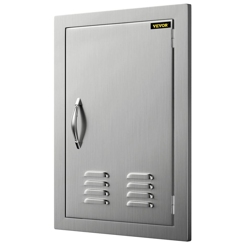 Access Door 17x24 inch Stainless Steel Single Vertical Island Door with Vents for Storage