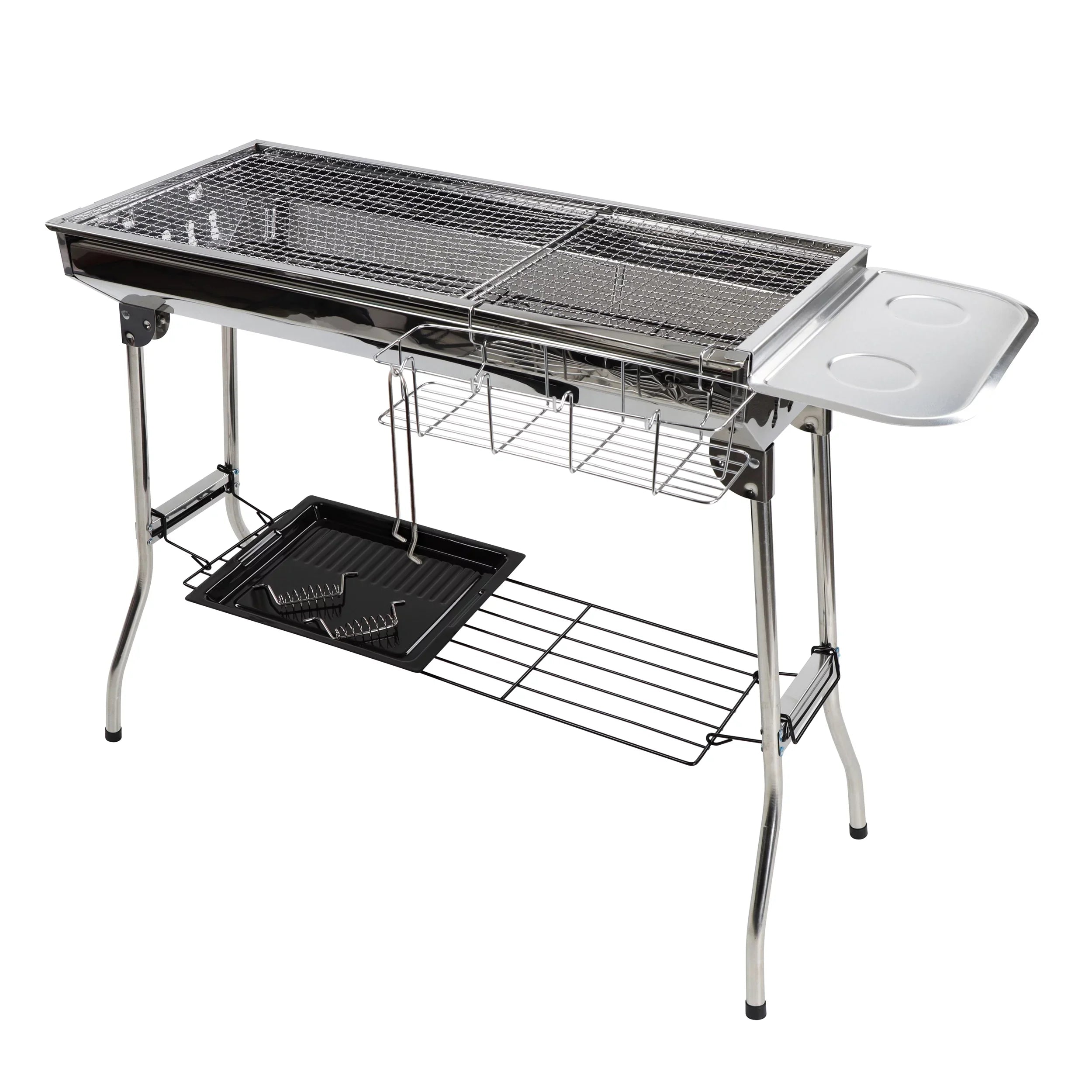 Neature Portable Charcoal Grill for Camping - 26.8in Tall Foldable  Grill