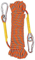 Outdoor Climbing Rope 50M(160ft) Static Rock Climbing Rope for Escape Rope Ice Climbing Equipment Fire Rescue Parachute
