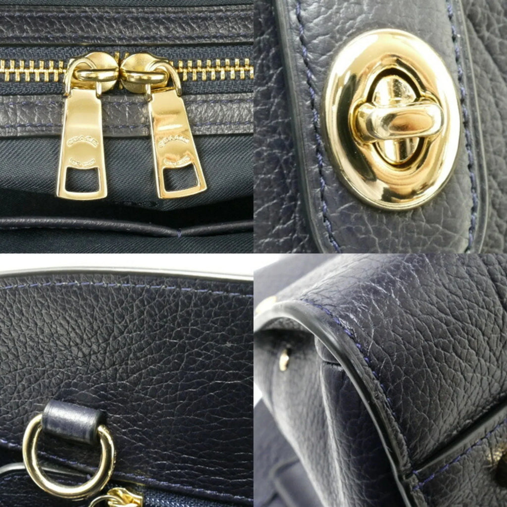 Pre-Owned  Mercer Satchel 30 2Way Shoulder Bag Navy 37575 Women's (Good)