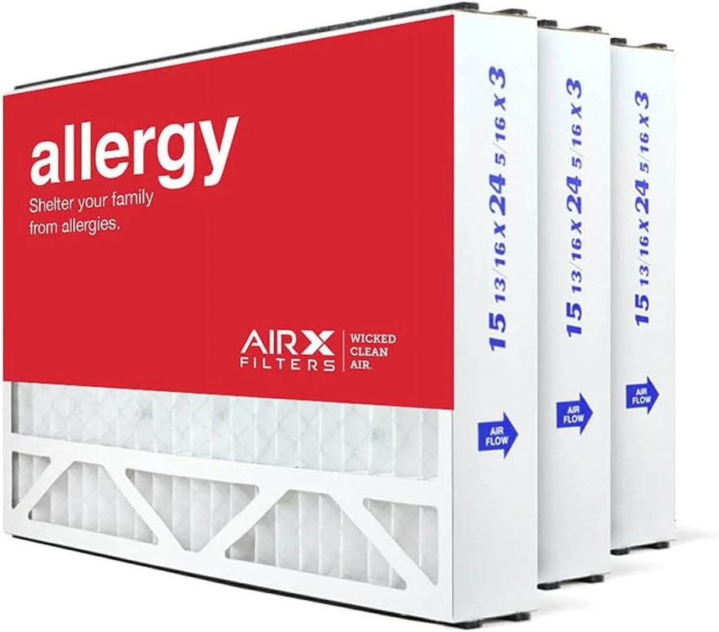 16x25x3  11   Furnace Air Filter Replacement for Air Bear Trion 255649-101, Allergy 3-Pack, Made in the
