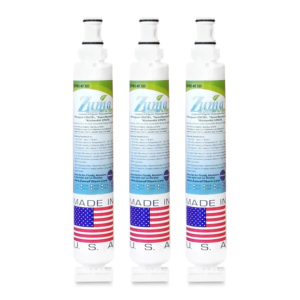Brand , Water and Ice Filter , Model # - , Compatible with Whirlpool®  - 3 Pack - Made in ...