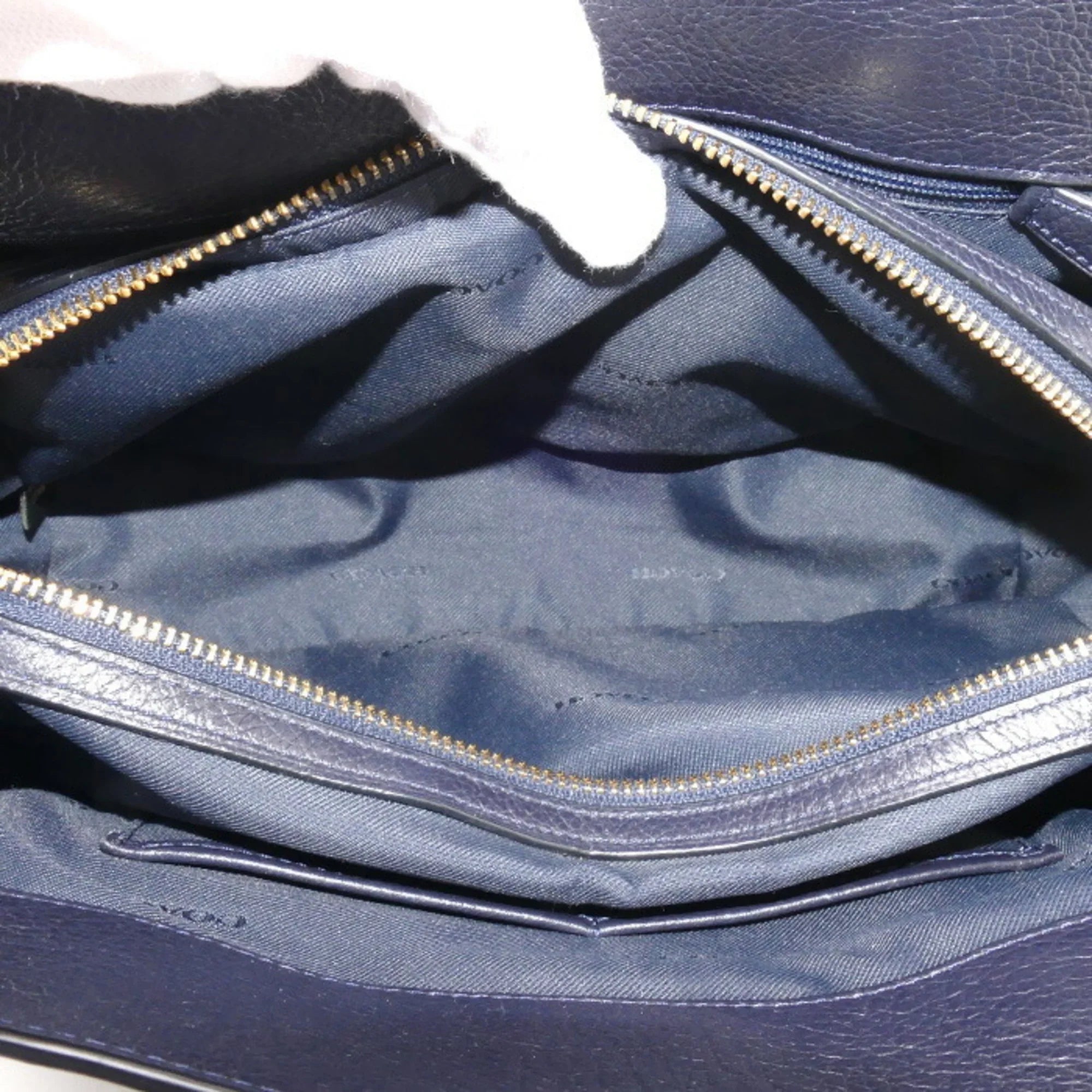 Pre-Owned  Mercer Satchel 30 2Way Shoulder Bag Navy 37575 Women's (Good)