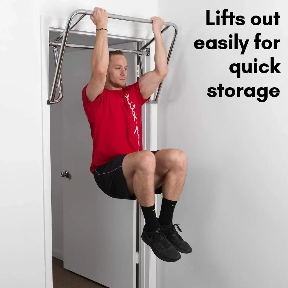 Adjustable Doorway Pull Up Bar, Up Bar For Door Frame, Strength Training Pull-Up Bars, Secure Door Mount, Exercise Bar With 300Lbs Capacity For Home Gym