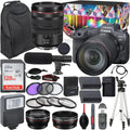 Camera bundle for Canon   Mirrorless Camera with  24-105mm f/4    Lens + Shotgun Microphone with Video Kit Accessories (128GB, Tripod, Flash and More)