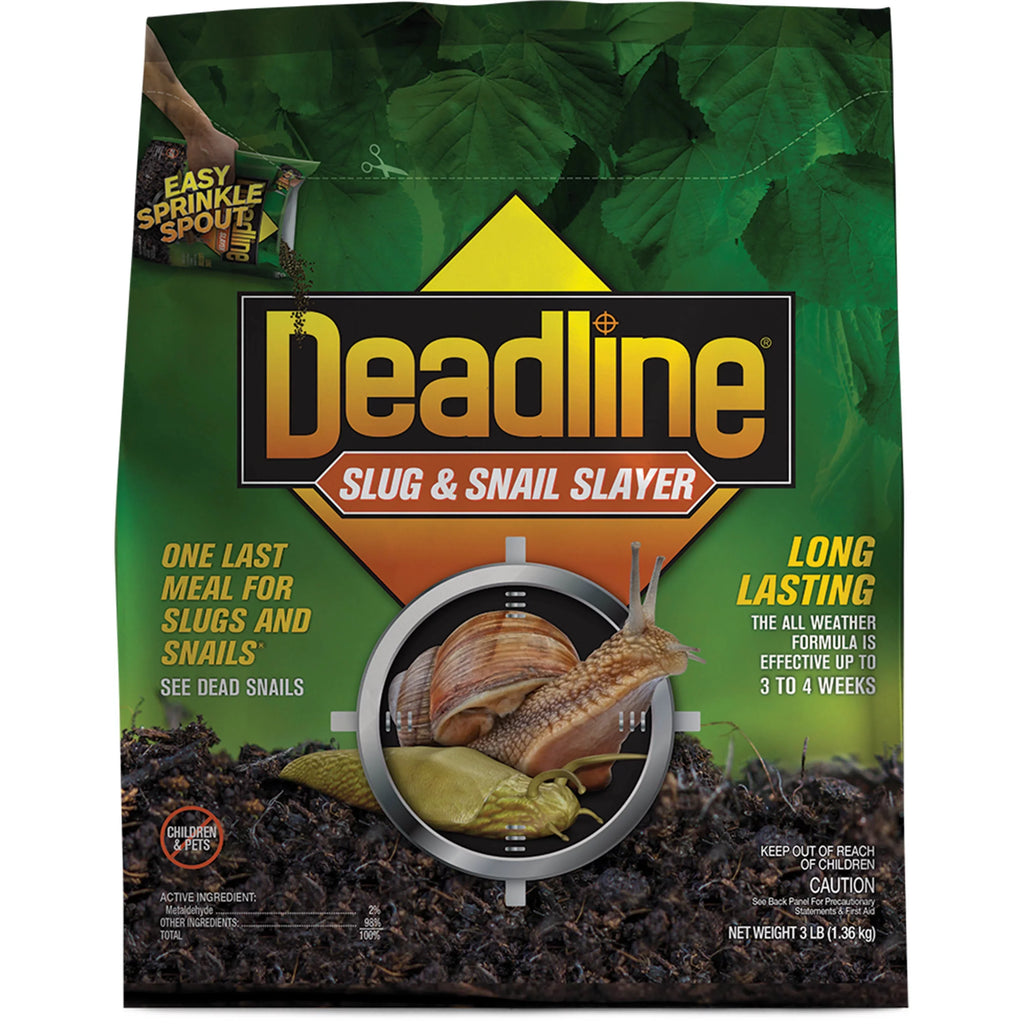 Deadline, Ready-to-Use Pellets, Slug and Snail Killer; 3 lb.
