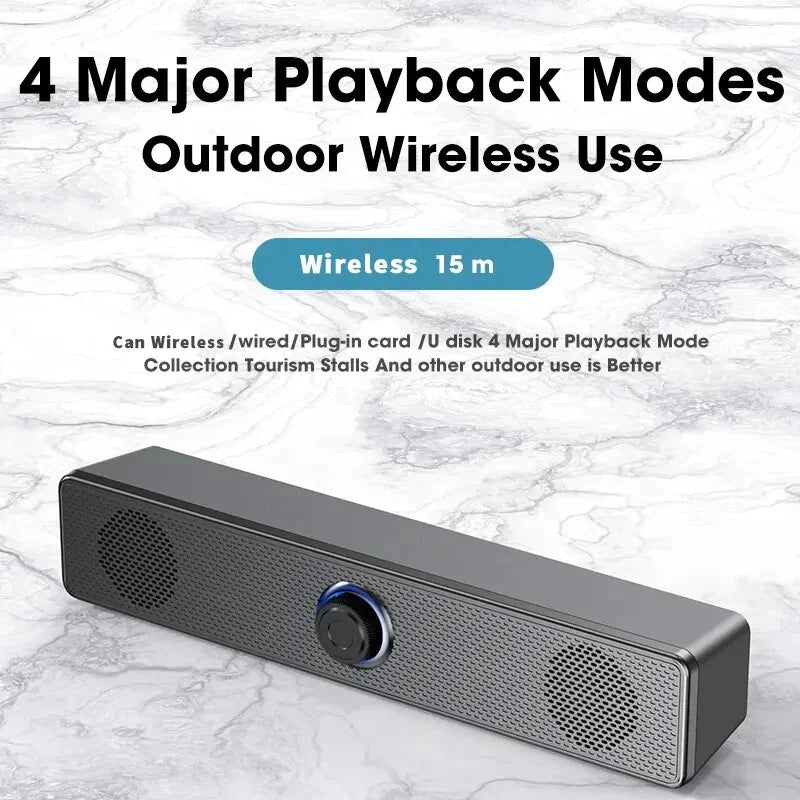 Home Theater Sound System Bluetooth Speaker 4D surface Soundbar Computer Speaker For  Soundbar Box Subwoofer Stereo Music Box