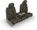 Compatible with 2013-2019 and 2020 Classic Dodge Ram 1500-3500 Cab Front 40/20/40 with opening console with 3 cupholders, 20 section does not open. In  Camouflage Endura