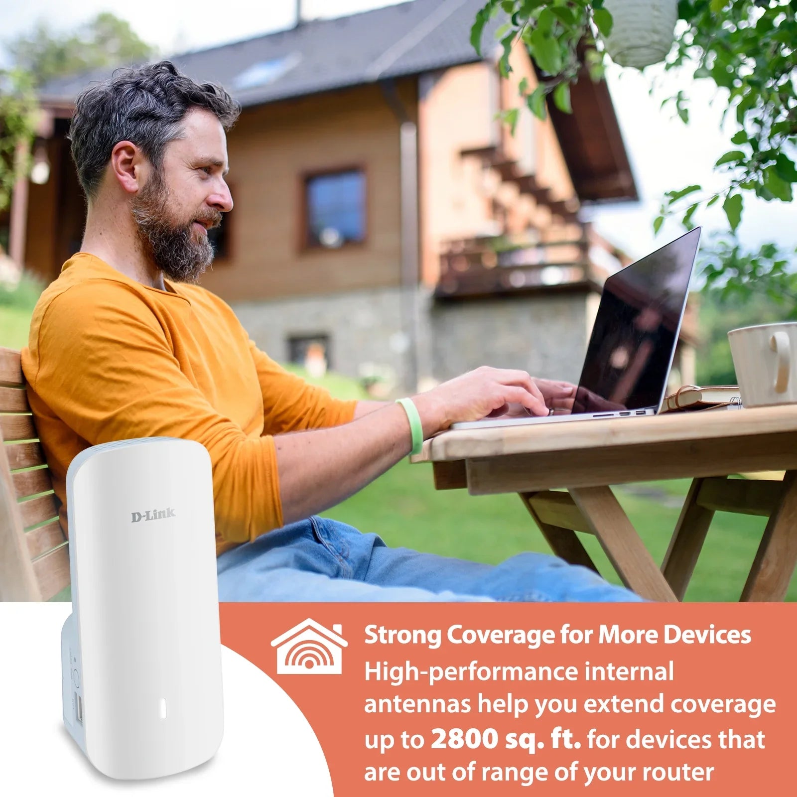 '-Link  Mesh WiFi 6 Range Extender | 1x Gigabit  Port |  | Cover up to 2300 Sq. ft ()
