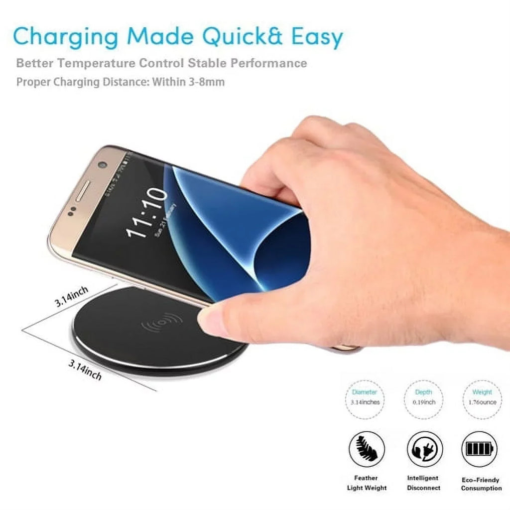 10W Wireless Charger Ultra Slim Fast Charging Pad Compatible With   ThinQ, Google Nexus 5 4,    - Motorola Google Nexus 6, Droid Turbo Mini  - Nokia Lumia 930 920 1520 1020, 8