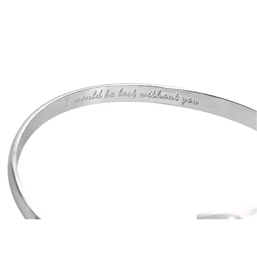 Friendship Bracelets, Infinity Bracelets, Best Friend Bracelets, Engraved Bracelets  would be lost without you- Infinity Sign