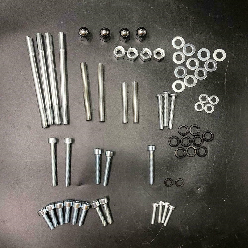 Motor Bolts, Studs, Screws, Washers Set for 2 Stroke yd100/66cc/80cc Engine Kit Gas Bike