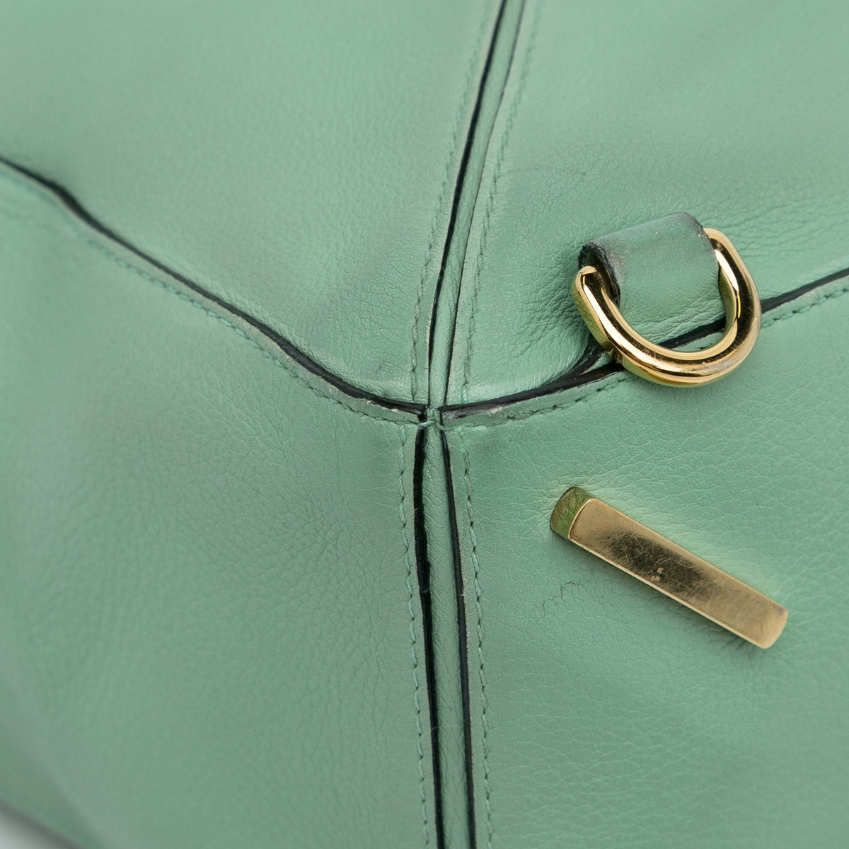 Pre-Owned Authenticated  Medium Puzzle Satchel Calf Leather Green Unisex (Good)