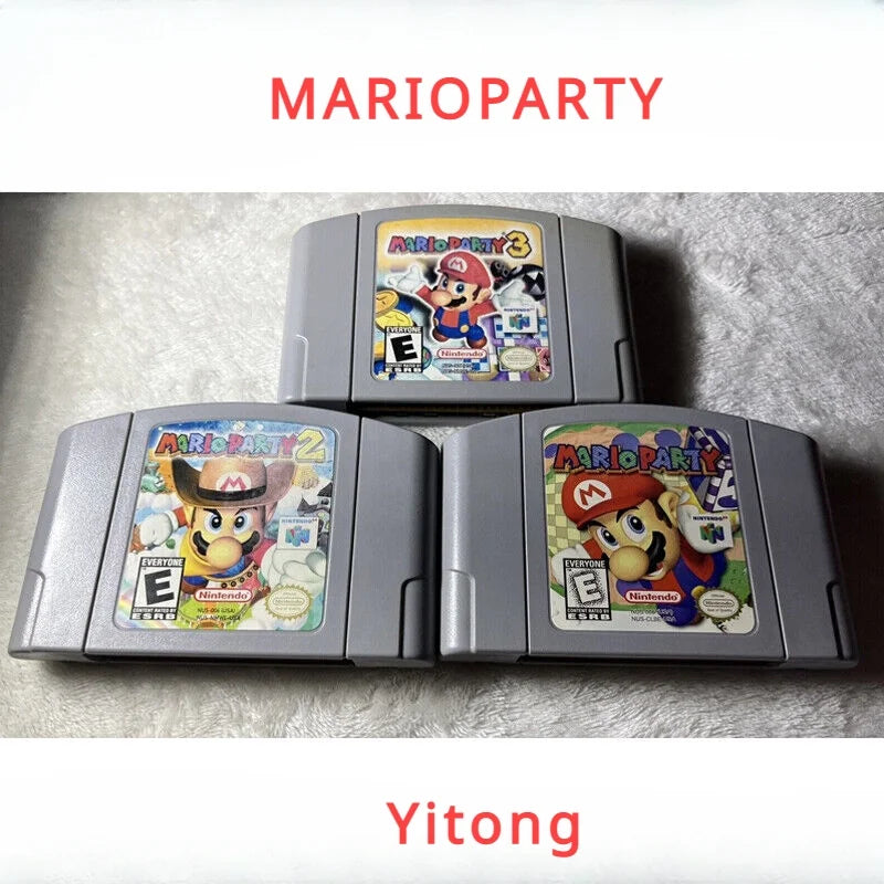 Super Mario 64 Party  Video Game Cartridge Console Card For Nintendo
