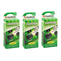 3 Fujifilm Quicksnap Flash 400  Disposable Single Use 35mm Camera