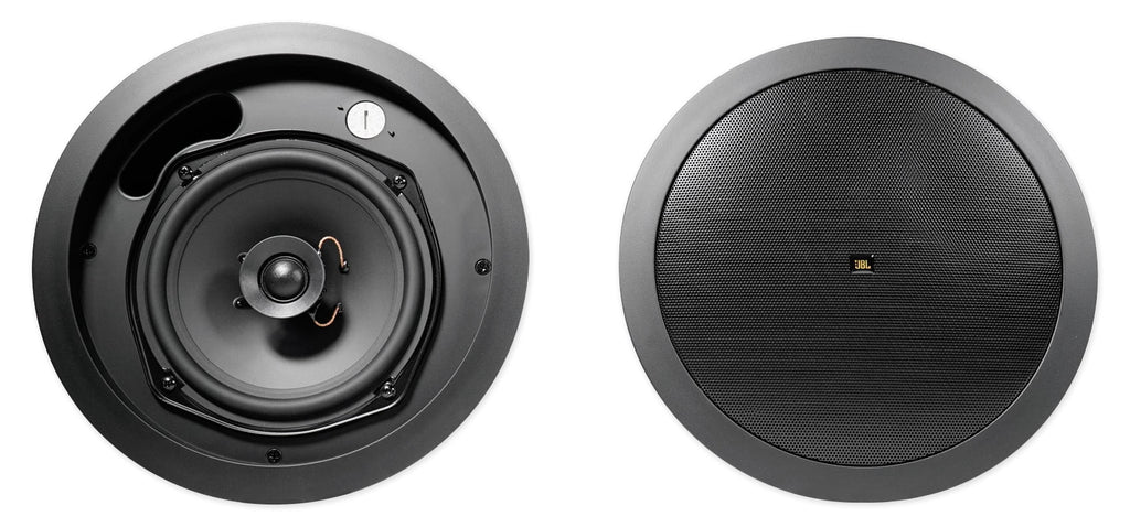 4)  5.25" Black Commercial Wall+6.5" Ceiling Speakers+Amp Restaurant/Cafe/Bar