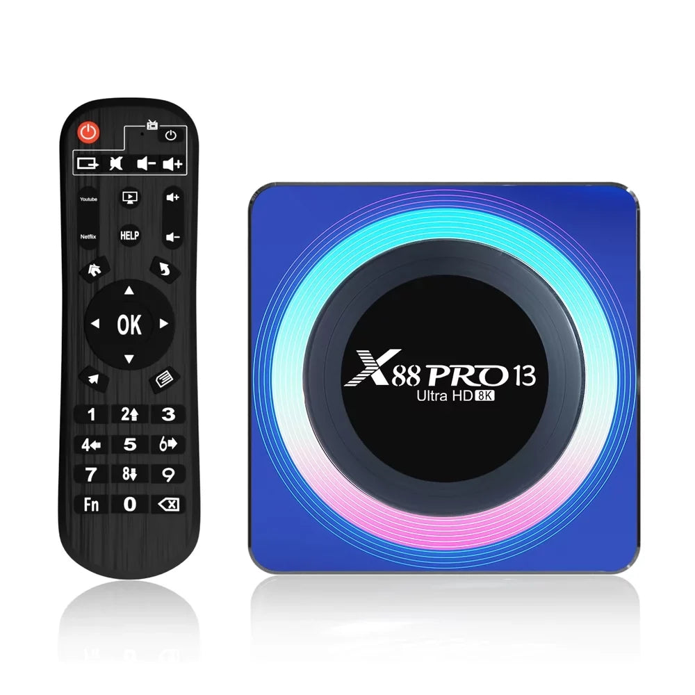 Android 13.0  Box 4GB  32GB  Quad-Core WiFi6 Dual Band 2.4G/5.8G Ethernet 1000M .0 8K + Ultra  .0
