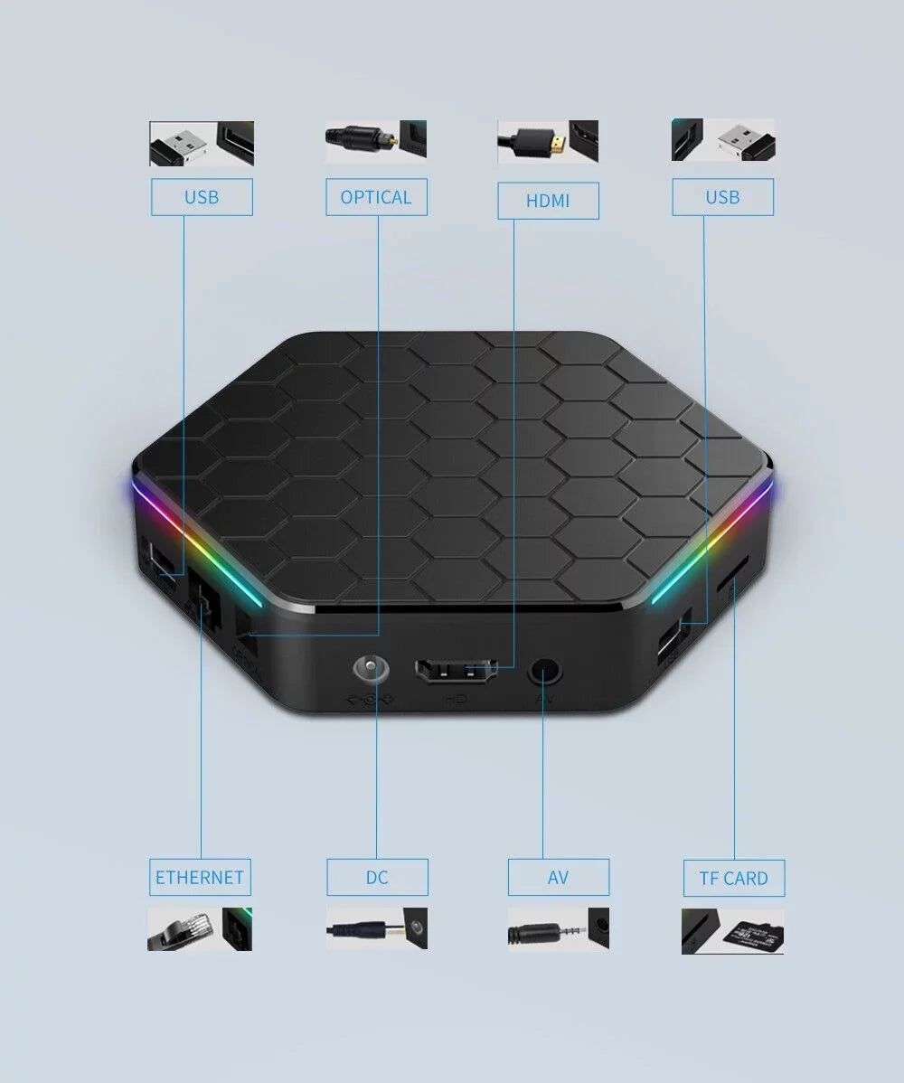 JahyShow Upgraded  Plus  Box - Smart Android 12.0, 6K  Stream Player, 4+128G