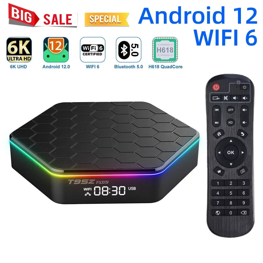 JahyShow Upgraded  Plus  Box - Smart Android 12.0, 6K  Stream Player, 4+128G