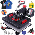 Qhomic Power Heat Press Machine 12 x 15 Inch Digital Heat Press Sublimation Printer Press Heat Transfer Machine for -Shirt, 8 in 1, Gifts for Men Women