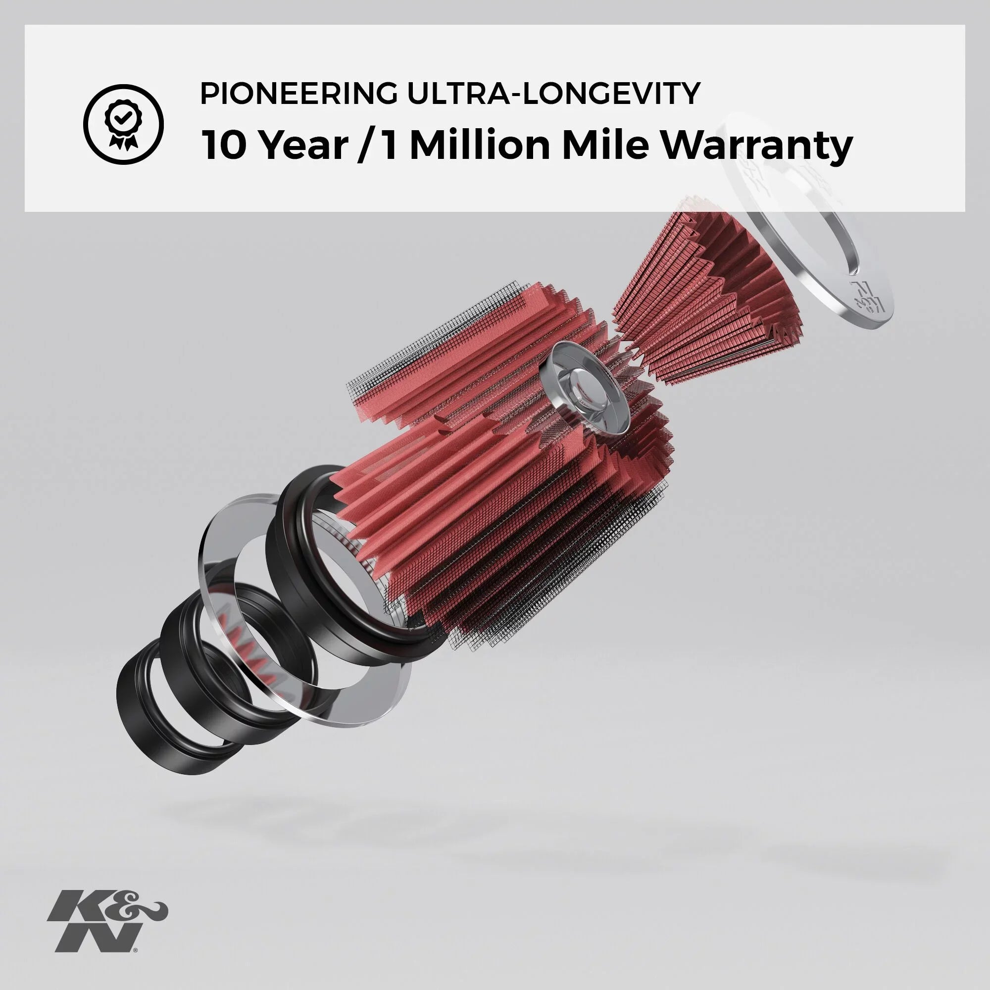 & Universal Clamp-On Air Filter: High Performance, Premium, Washable, Replacement Engine Filter: Flange Diameter: 5 In, Filter Height: 6.5 In, Flange Length: 1 In, Shape: Round Tapered, -1037
