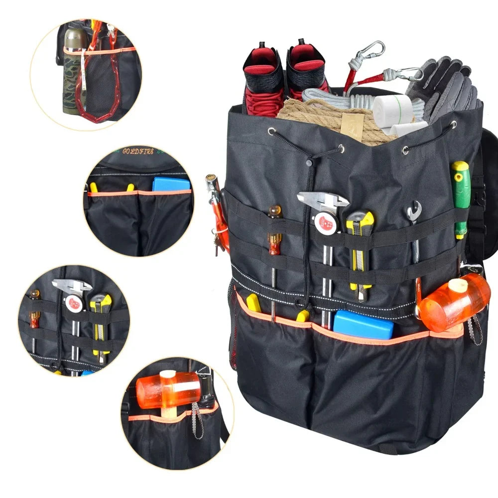 Large Capacity Tire Trash Backpack Spare Tire Tool Storage Bag  Trunk Organizer For Wrangle   Off-Road Outdoors Reshieldy