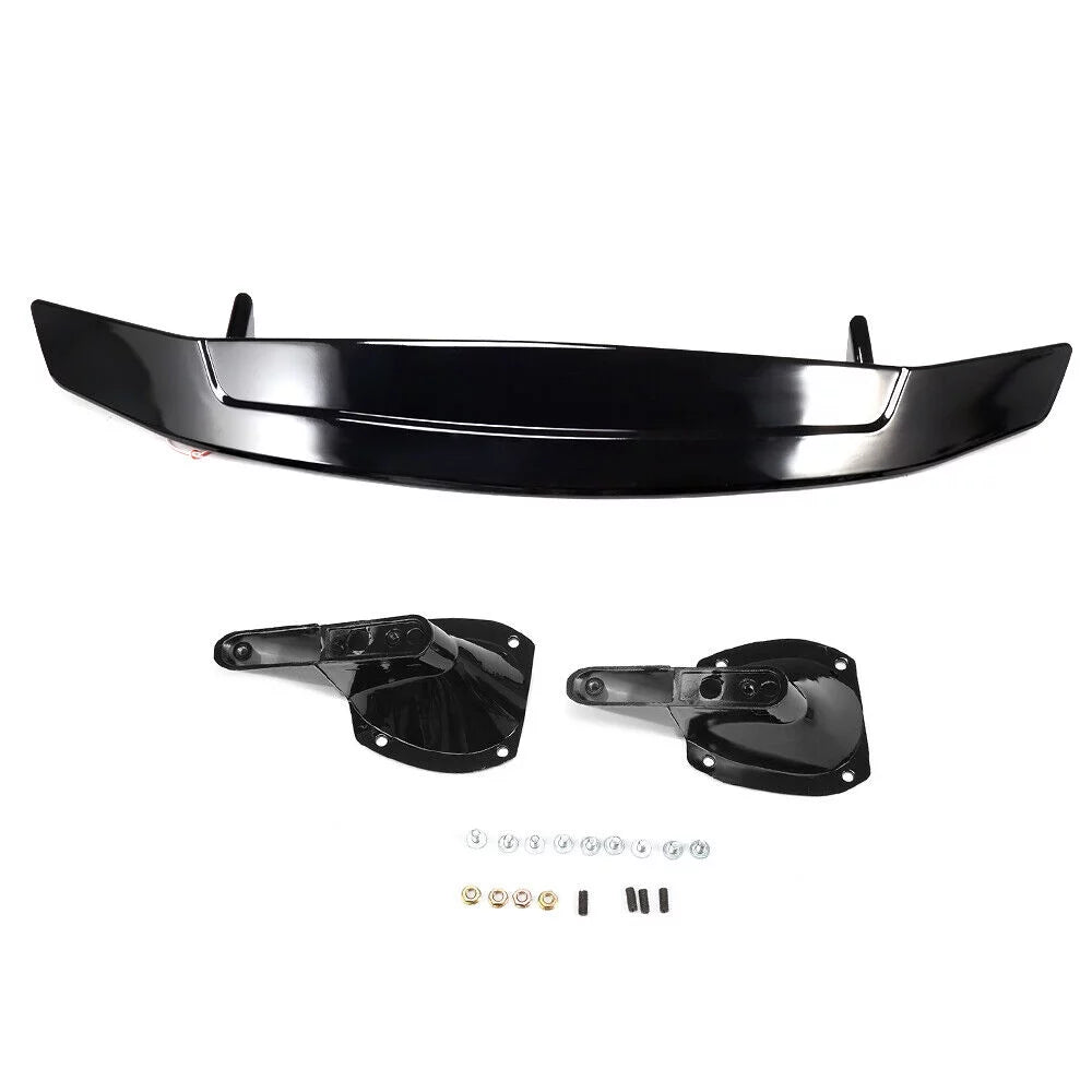 For 2016-2021 Honda Civic Sedan Trunk Spoiler Wing Lip Glossy Black Brake Light