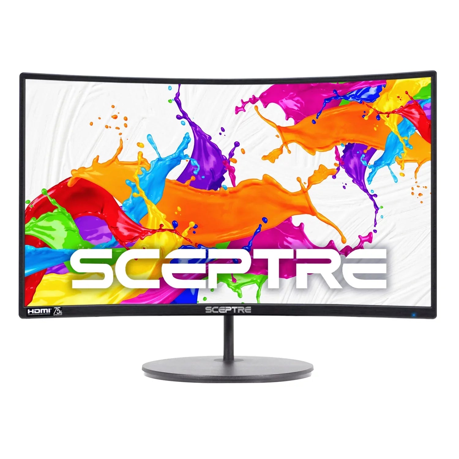 Sceptre -1920R 24" Curved 75Hz Gaming  Monitor Full  1080P  DisplayPort  Speakers Ultra Thin Metal Black