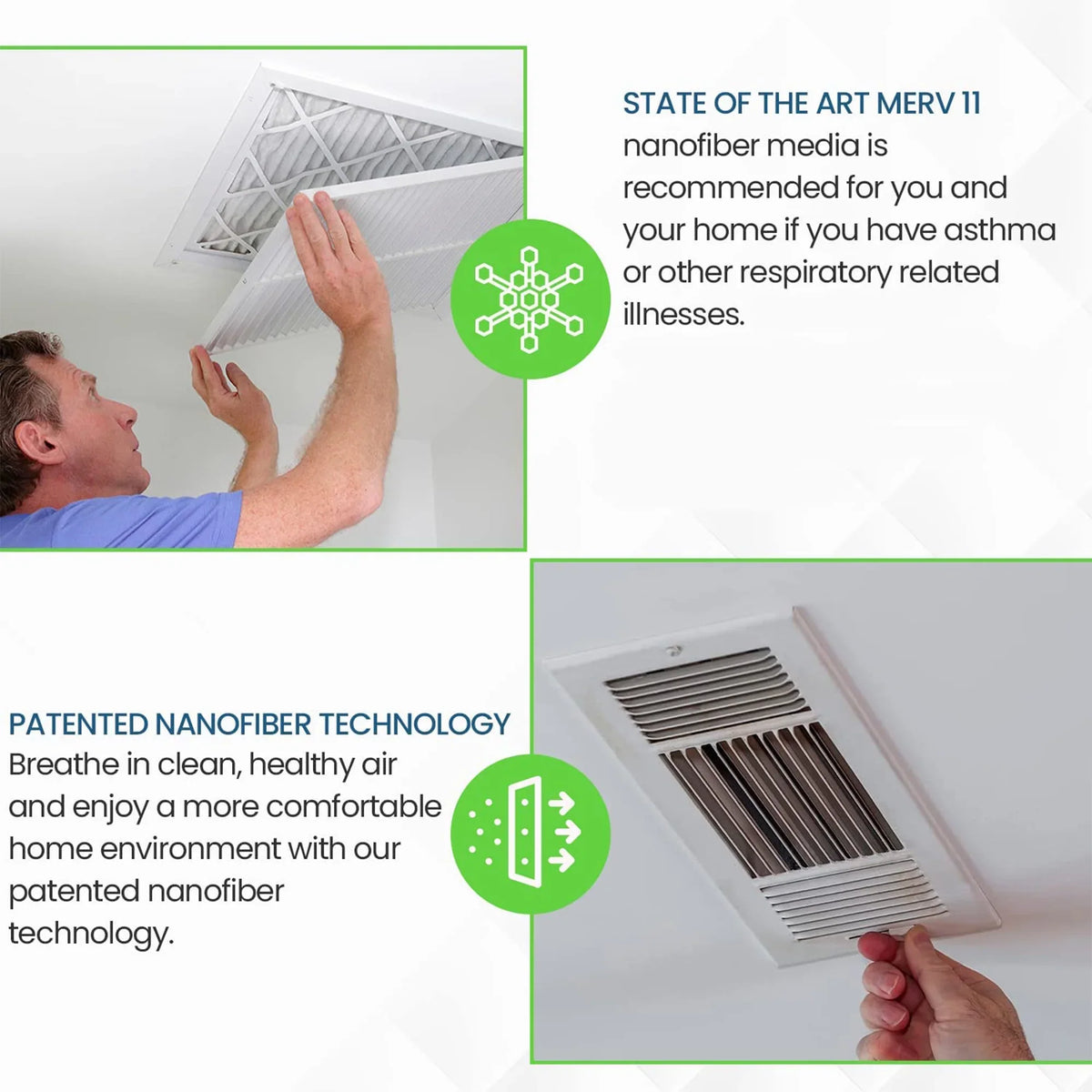 Filti 6500 Pleated Home  Furnace 20x25x1  11 Air Filter (4 Pack)