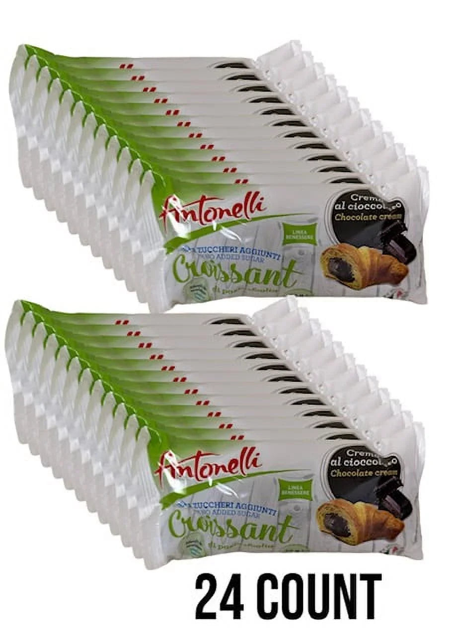 No Added Sugar Chocolate Croissant -  Croissant No Added Sugar Chocolate Cream 300g/each- 4 Pack of 6 in each