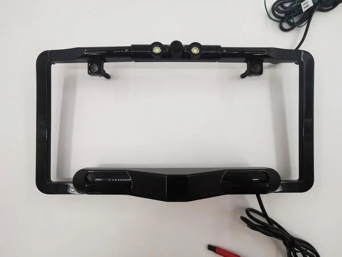 Vision  Ultra-Slim Full-Frame License Plate Backup Camera with Built-in Blind Spot Detection and  Lights,