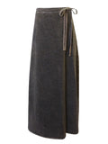 Hard Tail Long Wrap Skirt (-964)