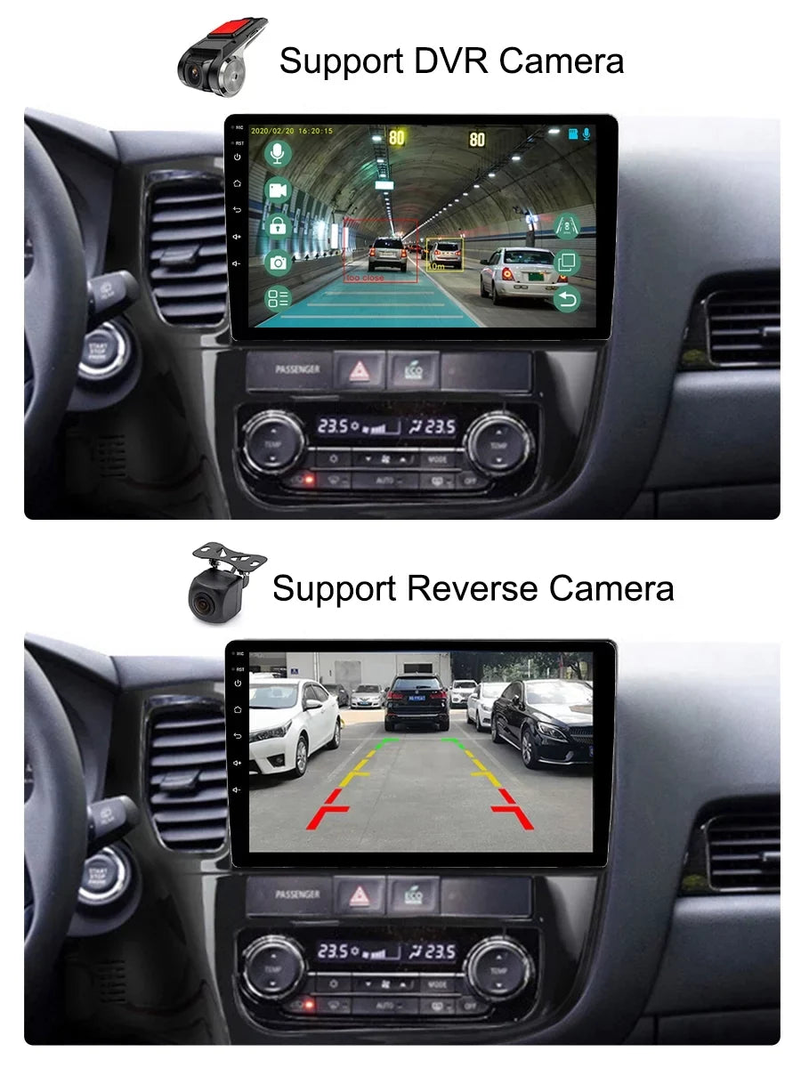 Carplay Android Auto Car Radio  For Mitsubishi Outlander 3   2012 - 2018 Android Multimedia Navigation Player