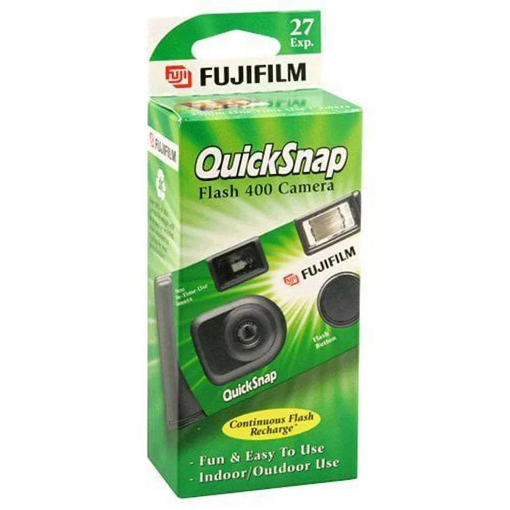 3 Fujifilm Quicksnap Flash 400  Disposable Single Use 35mm Camera