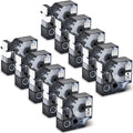 10PK Compatible for   Label Tape 53713  24mm 7m Black on White for LabelManager 450 450D Label Maker