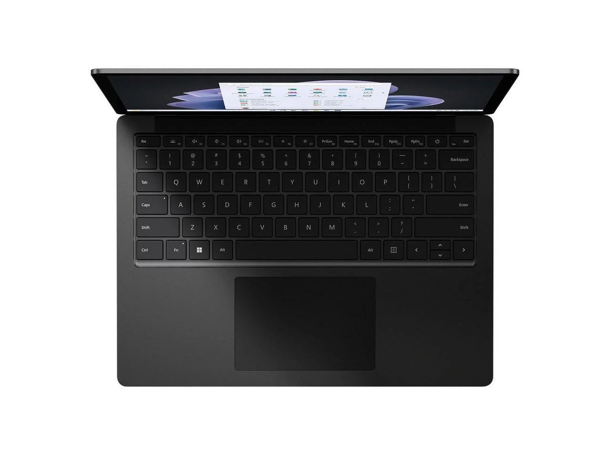 Microsoft Surface Laptop 5 13.5" Touchscreen Notebook - Intel Core i5 12th Gen i5-1245U - 16    - 256   - Windows 10 Pro - Intel Iris Xe Graphics - Matte Black -  Compliant  -00002
