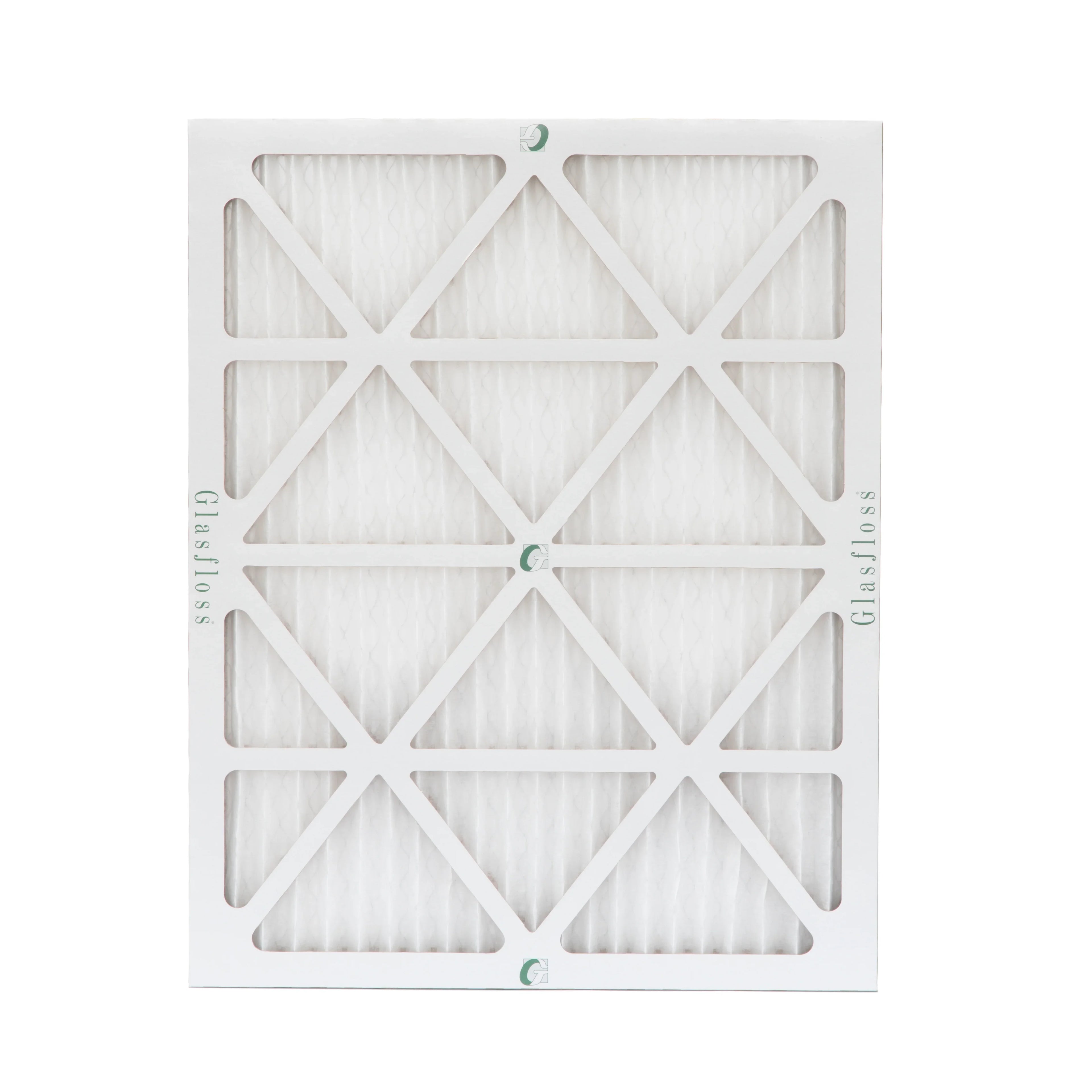 6 Pack of 18x24x1  10 Pleated Air Filters by Glasfloss. Actual Size: 17-1/2 x 23-1/2 x 7/8