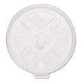 Dart 12FTLS Lift ' Lock Plastic Hot Cup Lids, With Straw Slot, Fits 10 Oz To 14 Oz Cups, Translucent, 100/sleeve, 10 Sleeves/carton
