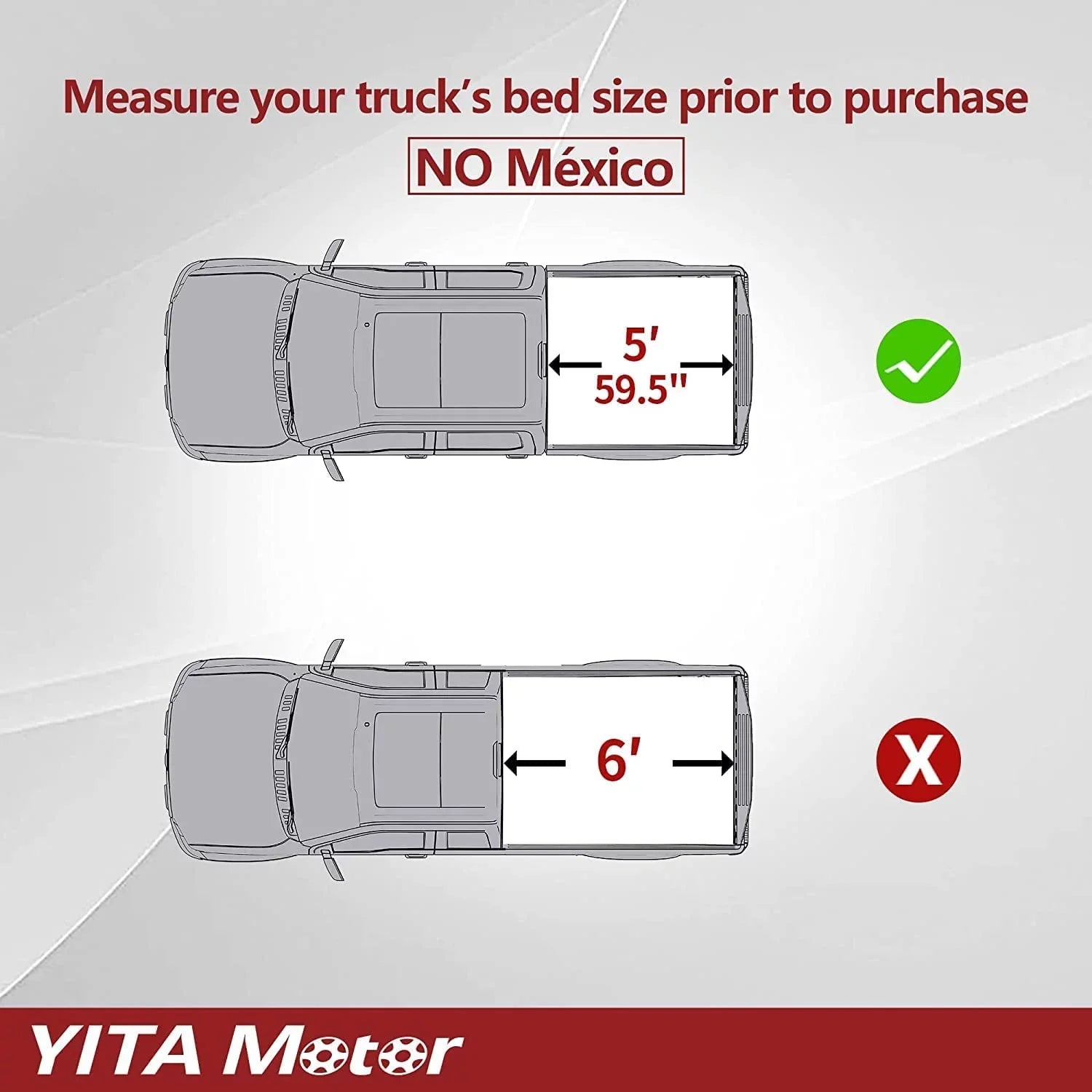 Ledkingdomus 5 ft Bed Soft Roll Up Truck Bed Tonneau Cover designed for with 2005-2023 Nissan Frontier Truck Top with Lamp