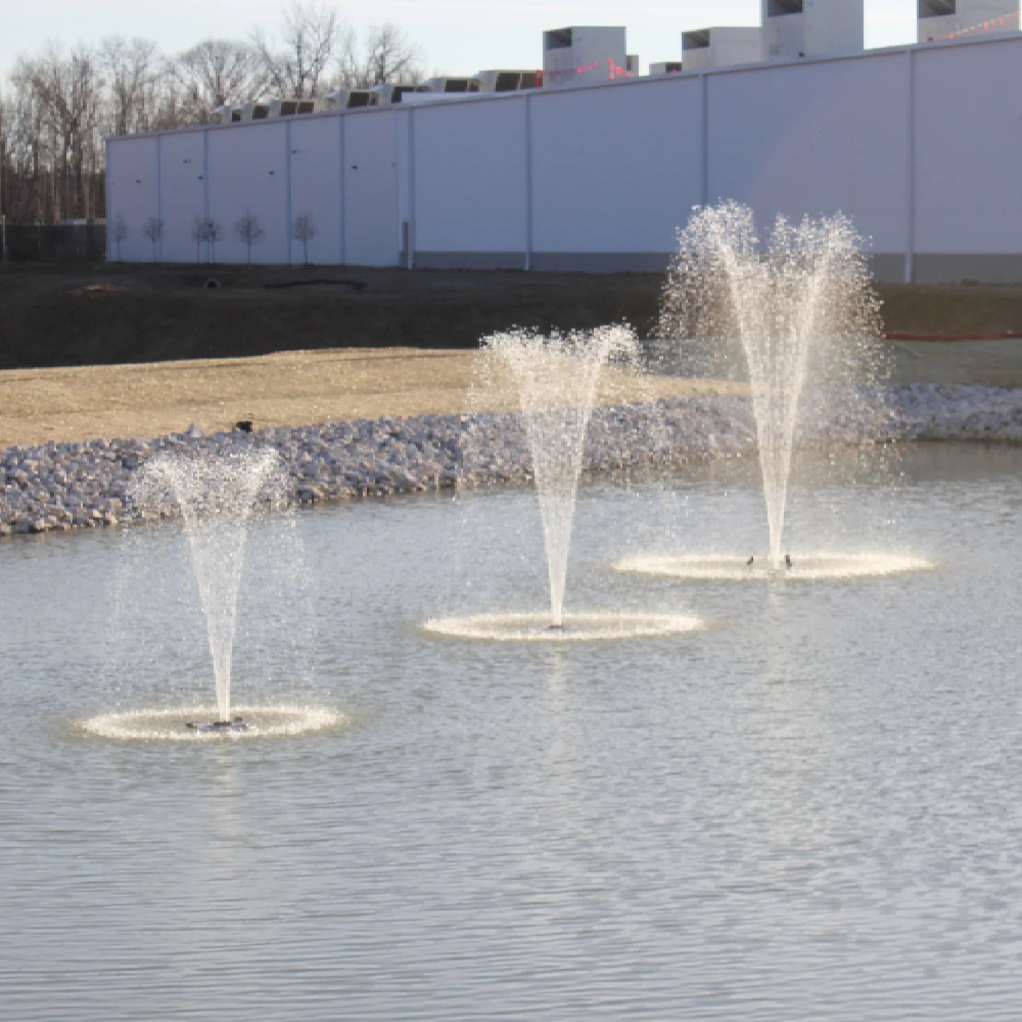 1.5  Floating Fountain | 100 foot Cord | 11 Patterns | White Lights | Surface Aeration for Ponds | -100