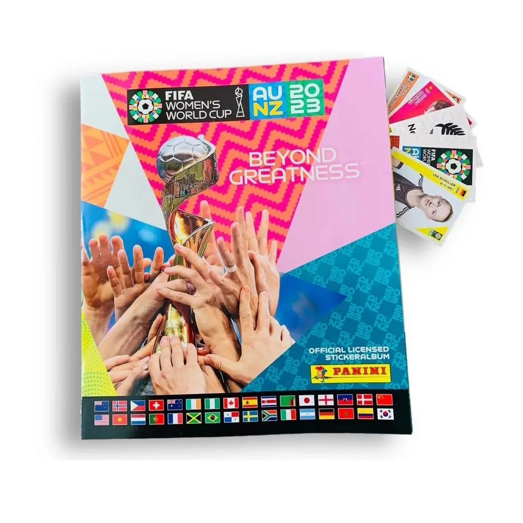 2023 Panini Women's  World Cup Stickers - Mega Starter Pack (Album + 51 Stickers)