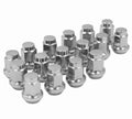 Chrome Wheel Lug Nuts 10mm x 1.25 Tapered 14mm Head ()