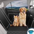 Dog Car Seat Cover for Back Seat, Waterproof Pet Seat Cover 600D Scratch-Proof  Dog Seat Cover for Truck, Vehicle , Tesla, Machine Washable,Color Black