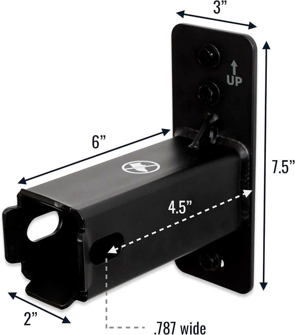 Storeyourboard Hitch Wall Mount, Bike And Cargo Rack Hanging Garage Organizer, Trailer Hitch Receiver Storage, Holds Max 175 Lbs (2 Inch)