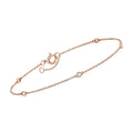 Pure by Ross-Simons 0.10 ct. t.w. Diamond Station Bracelet in 14kt Rose Gold, Women's, Adult