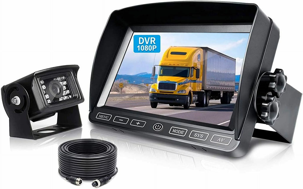 7” Monitor Rear View Backup Camera Parking System Night Vision For /Truck/Bus/Camper/Van/Pickup