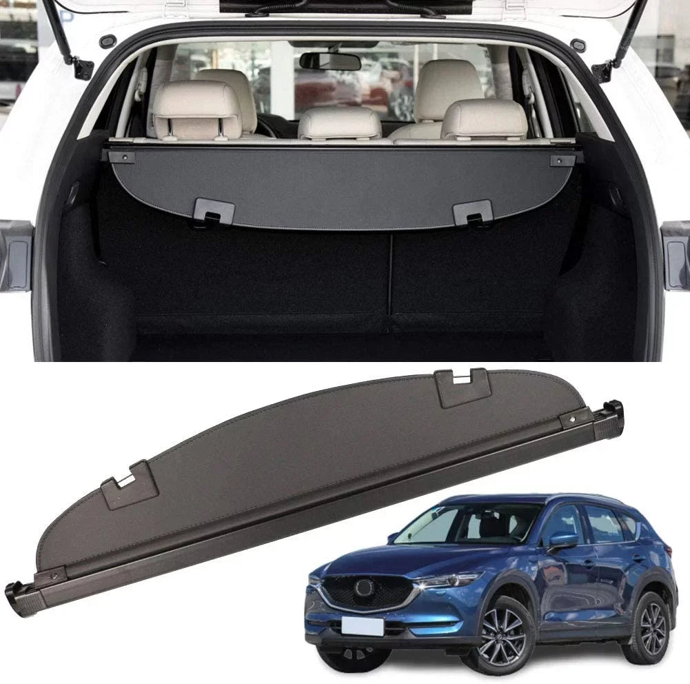 Fit Mazda -5 2013 2014 2015 2016 Black Retractable Cargo Cover  for Mazda -5 2013-2016  Accessory Rear Trunk Area Privacy Shield Shade Cover With Rebounding Plastic