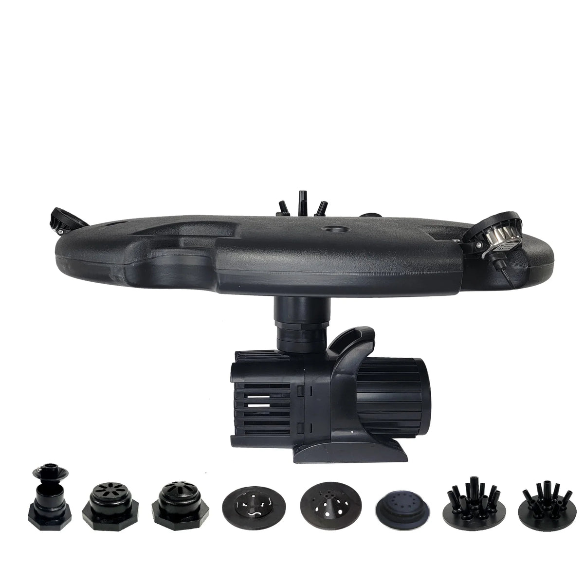 1.5  Floating Fountain | 100 foot Cord | 11 Patterns | White Lights | Surface Aeration for Ponds | -100